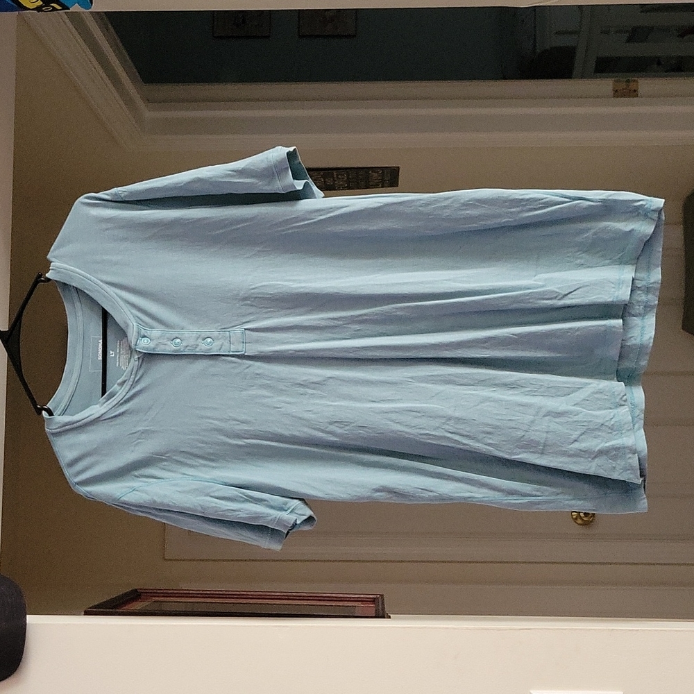 Sonoma Good For Life LT Large Tall Blue Henley Tee